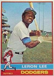 1976 Topps Baseball Cards      487     Leron Lee